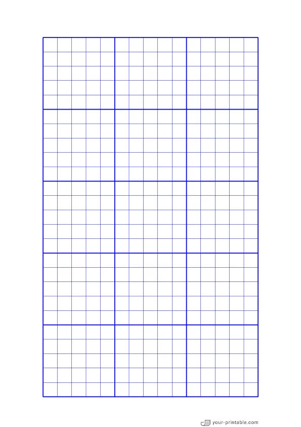 1 cm Graph Paper blue - 10071921