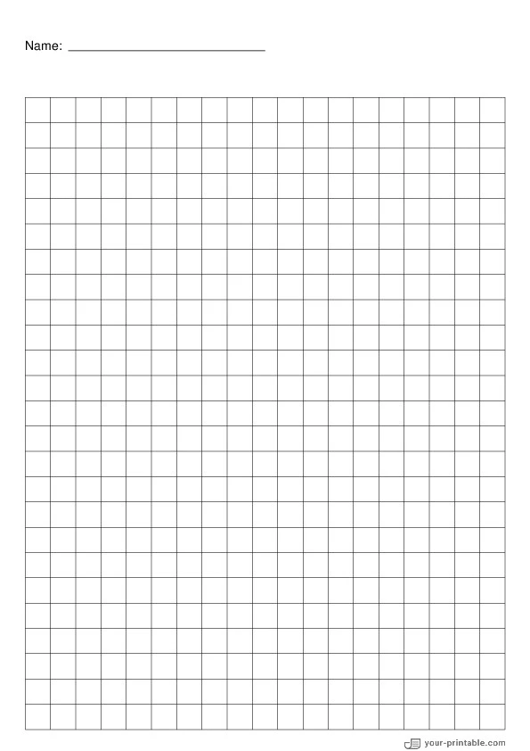 1 cm Grid Paper black With Name - 10071864