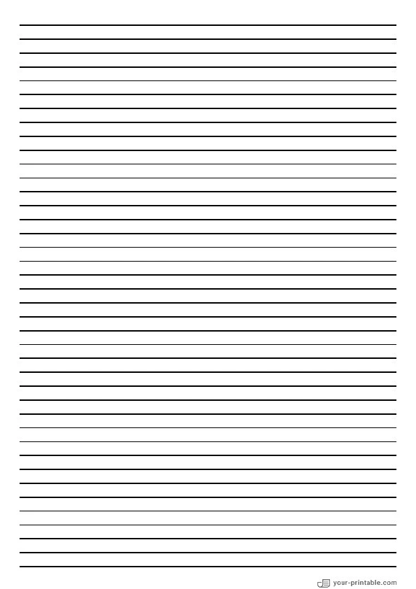 College Ruled Notebook Paper Black 7 mm - 10071007