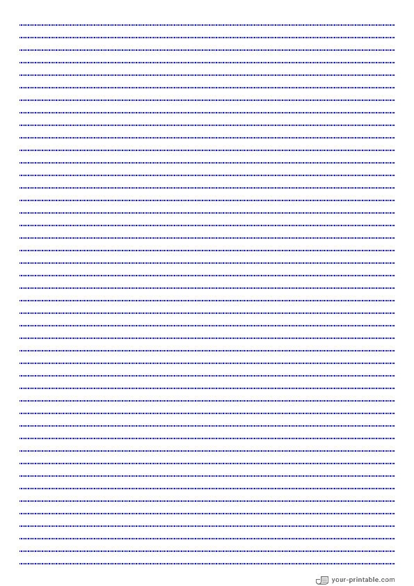 Dotted Lined Paper Blue 1/4 inch - 10070990