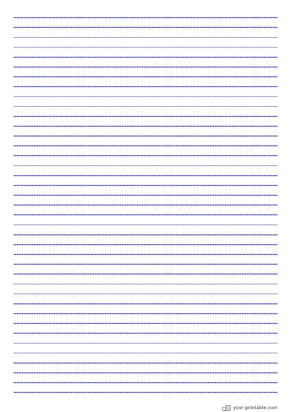 Dotted Lined Paper Blue 9/32 inch - 10070972