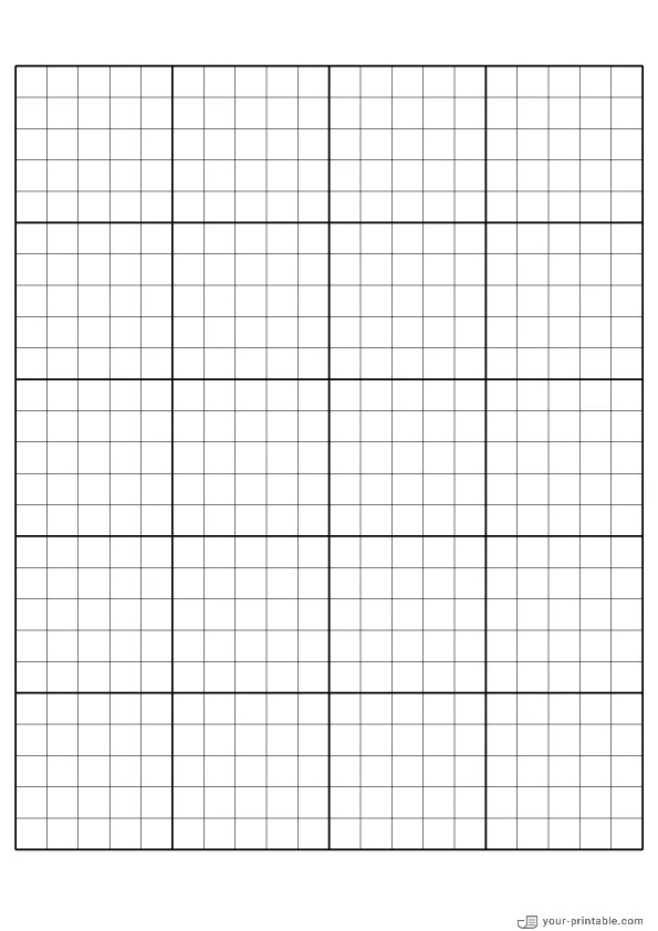 Full Page Centimeter Graph Paper black - 10071922