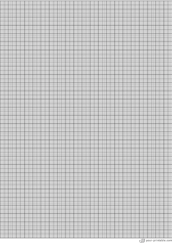 Full Page Graph Paper black 1 mm - 10071938