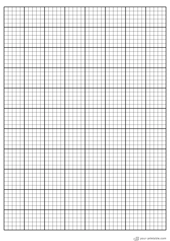 Full Page Graph Paper black 5 mm - 10071934