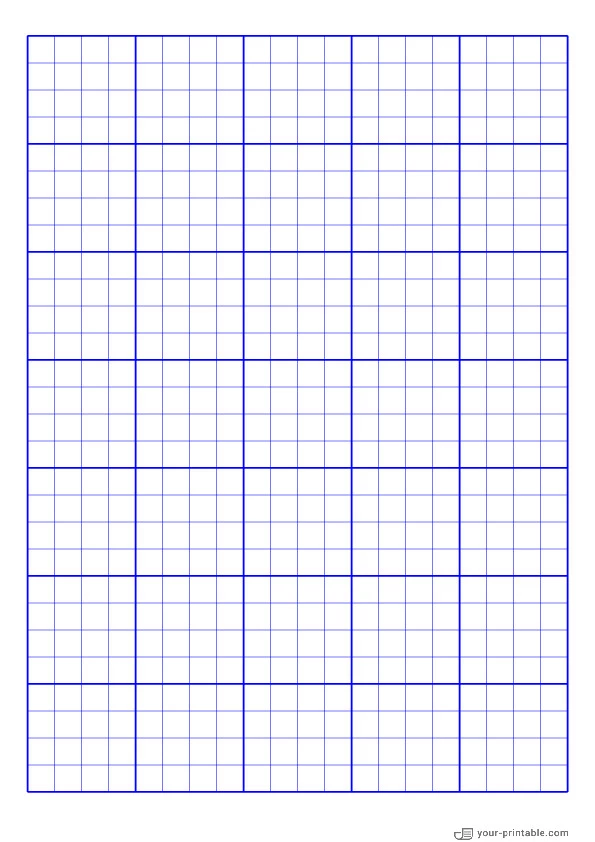 Full Page Graph Paper blue 3/8 inch - 10071919