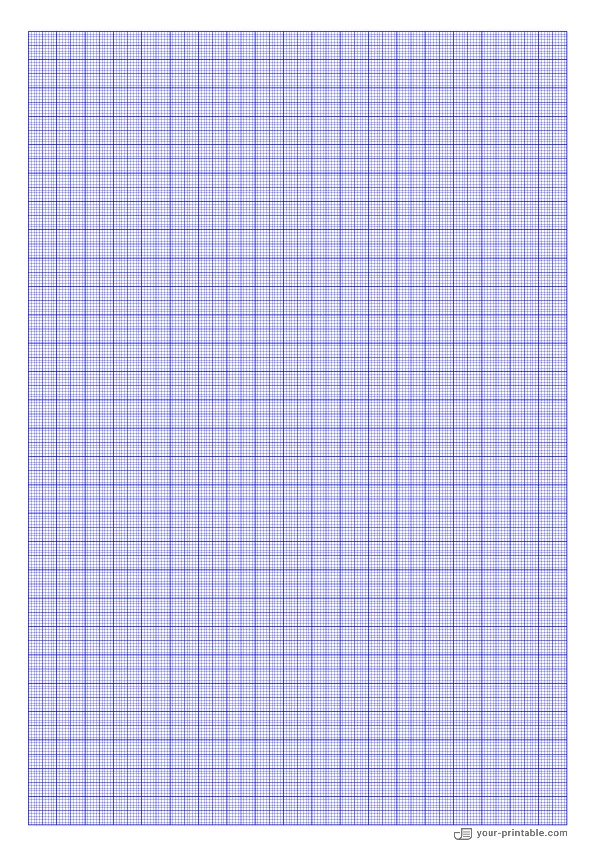 Graph Paper blue 1 mm - 10071937