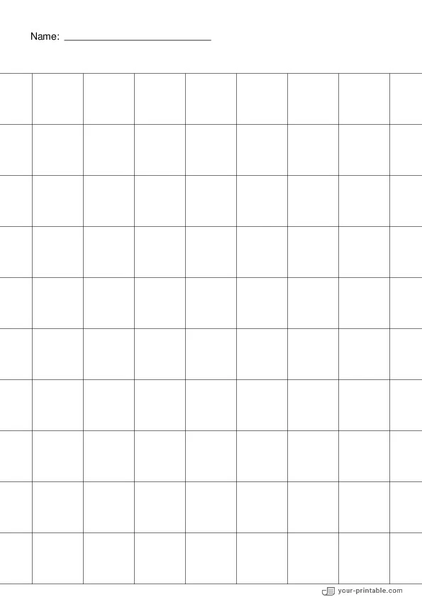 Grid Paper black 1 inch With Name - 10071896