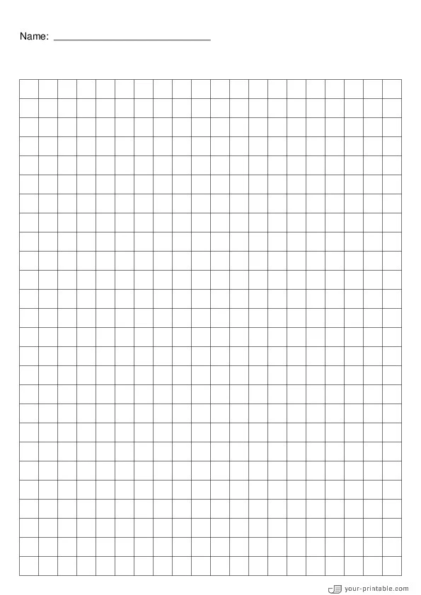 Grid Paper black 3/8 inch With Name - 10071856
