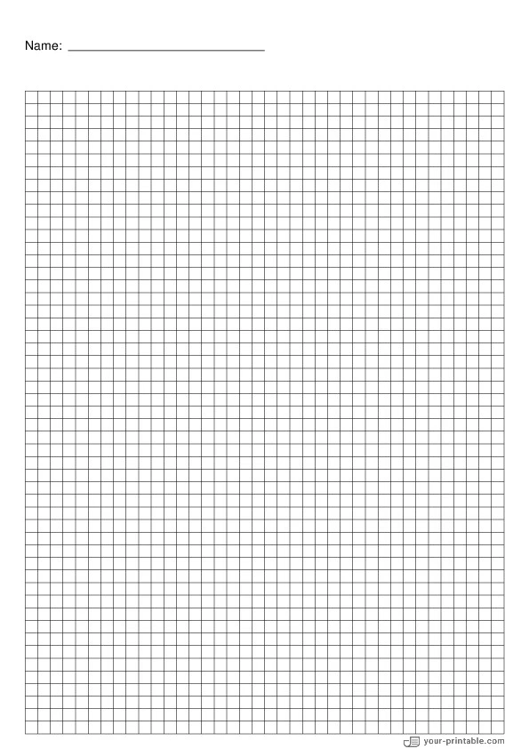Grid Paper black 5mm With Name - 10071904