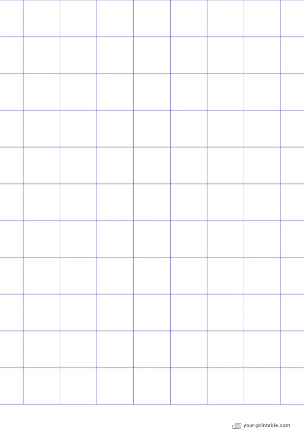 Grid Paper blue 1 inch - 10071895
