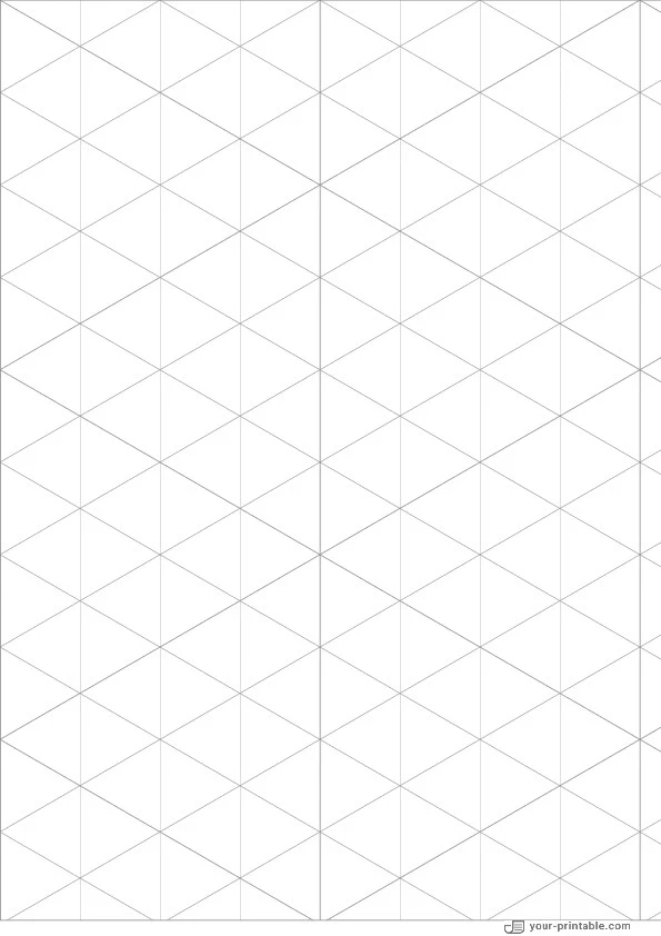 Isometric Graph Paper black 1 inch - 10073759