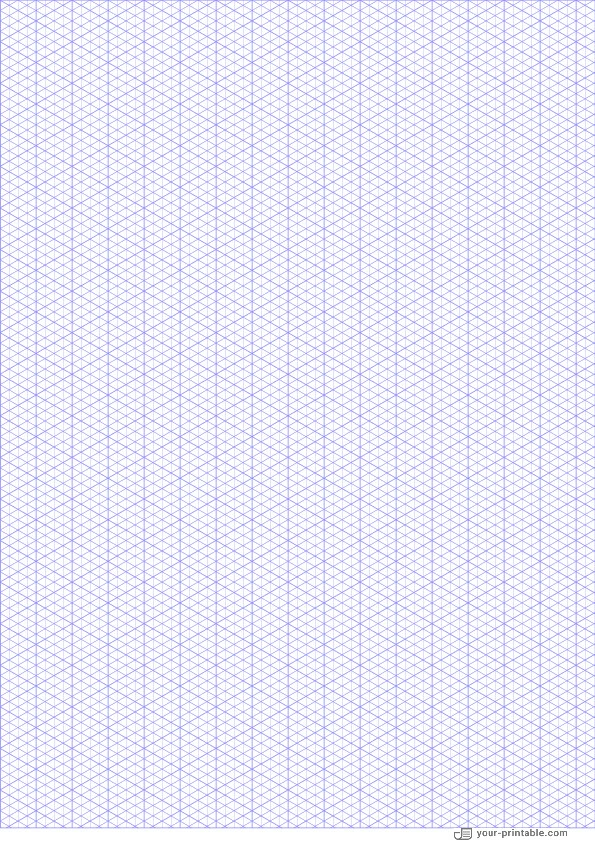 Isometric Graph Paper blue 1/8 inch - 10073758