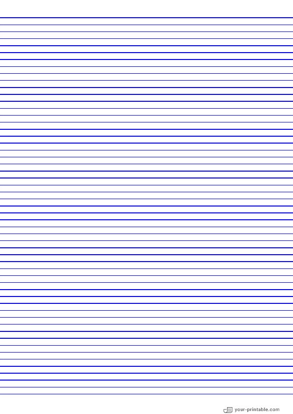 Lined Paper Blue 5 mm - 10070992