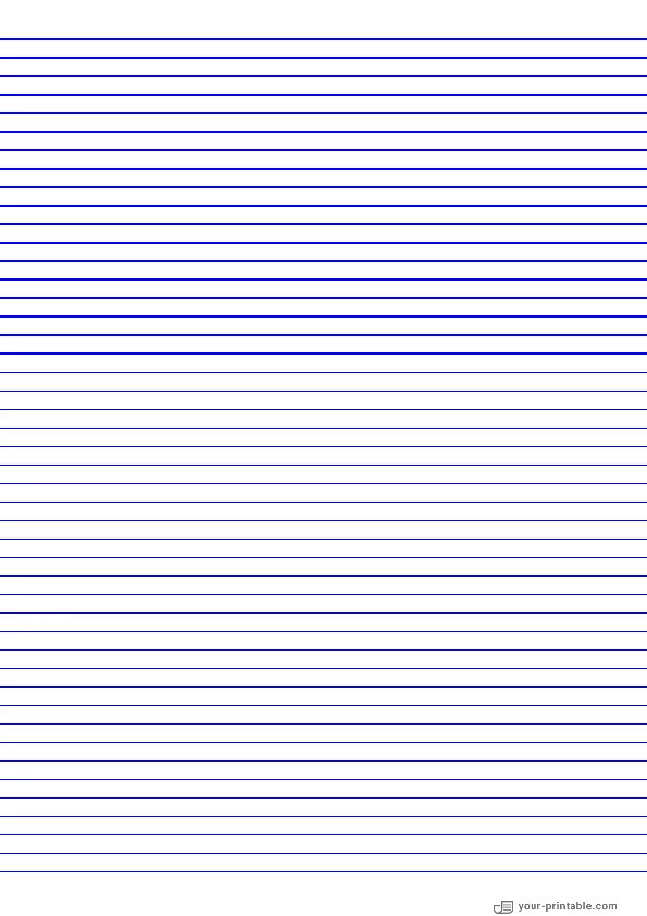 Lined Paper Blue 6 mm - 10070994