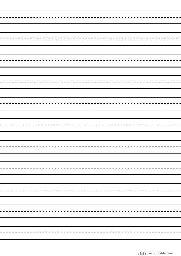 Lined Paper for 1st grade Black 15 mm - 10070745