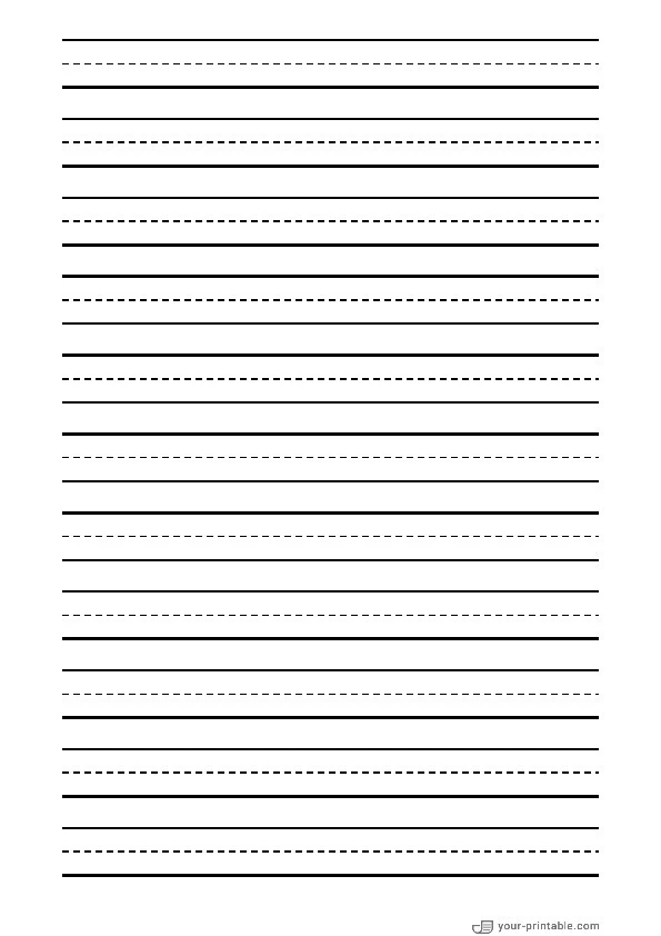 Lined Paper for Kindergarten Black 15 mm - 10070731