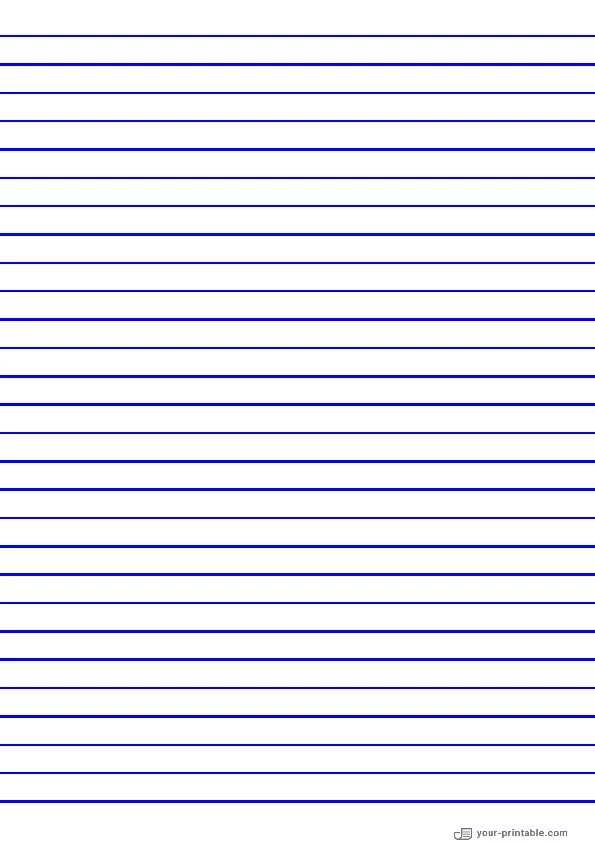 Lined Paper for Pre School Blue 10mm - 10070598