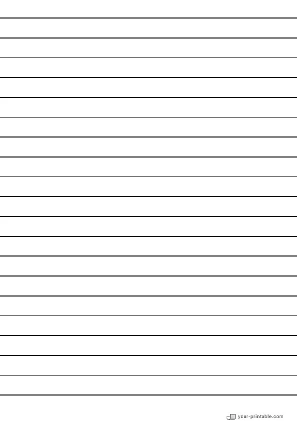 Lined Paper for Third Grade Black 14 mm - 10070953