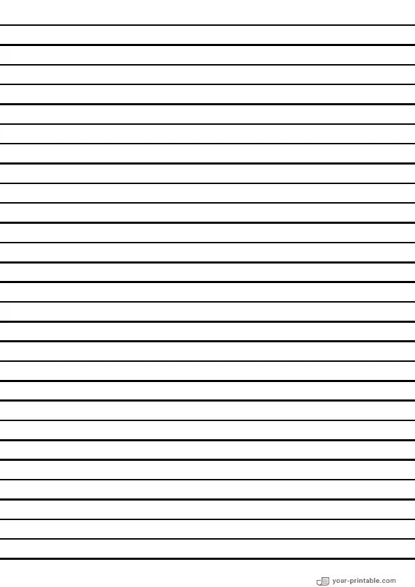 Vertical Lined Paper for Pre School Black 10mm - 10070599