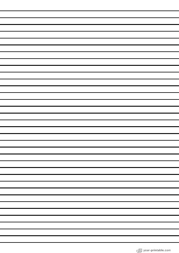 Vertical Lined Paper for Pre School Black 8mm - 10070603