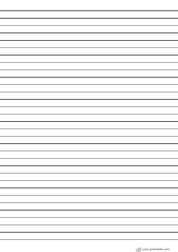 Wide Ruled Lined Paper Black 8.7 mm - 10070957