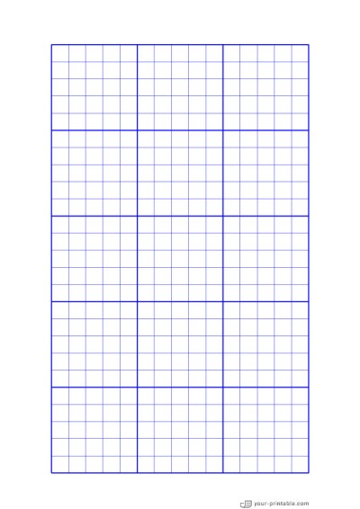 1 cm Graph Paper blue Template
