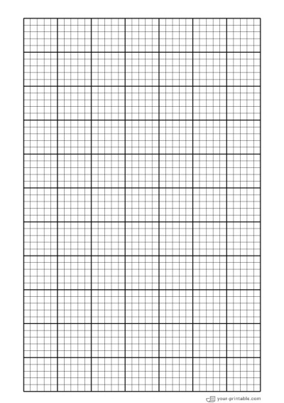 Graph Paper black 5 mm Template