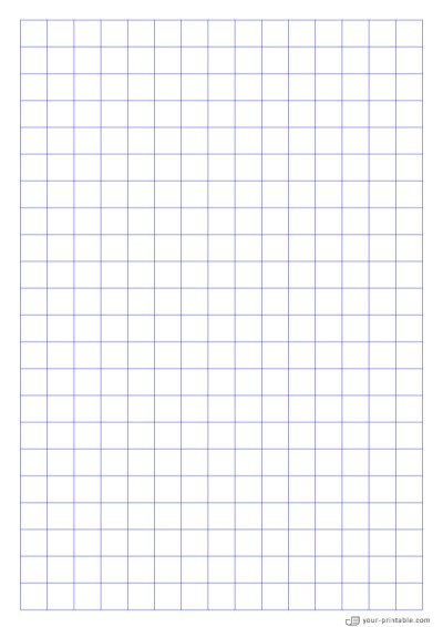 Grid Paper blue 1/2 inch Template