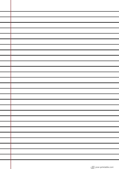 Free Printable Lined Paper