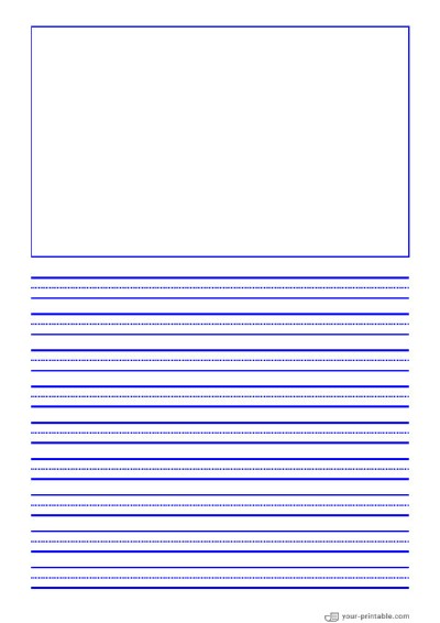 Free Printable Lined Paper for 3rd Grade | your-printable.com