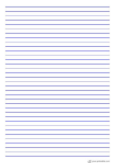 Weitliniges Notizbuchpapier, blau, 8 mm Vorlage